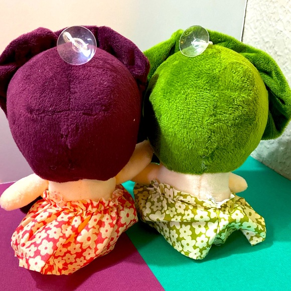 Lovely Flower Fairies Super Soft Velour Cloth Dolls Window Clings Set Of 2 - Picture 2 of 4
